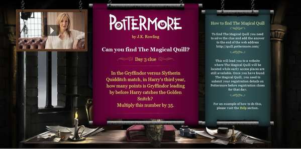 UPDATED Third day of Pottermore's Magical Quill Challenge on ...