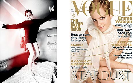 emma watson vogue cover uk. Vogue UK with Emma Watson