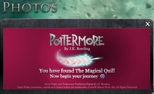 UPDATED Day two of Pottermore's Magical Quill challenge, on ...